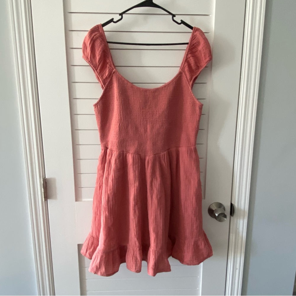 American Eagle Pink Summer Dress Size XL New with Tags 100% Cotton